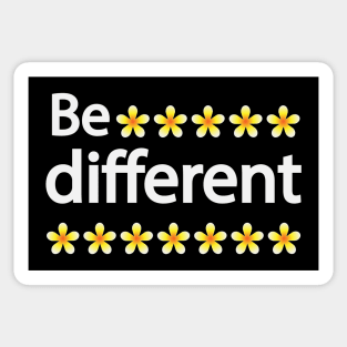 Be different creative typography design Sticker